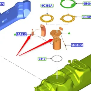 Popularny Pompa paliwa z czujnikiem transit 2014FORD