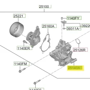 Pompa wody Hyundai I30 (2024) OE - wyprzedaż Hit cenowy