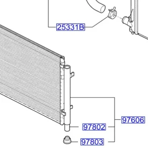 Darmowa dostawa Prowadnica powietrza chłodnicy lewa KIA Picanto (2017-2024) - wyprzedaż