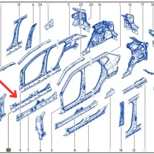 Próg prawy DACIA DUSTER III Hit sprzedaży