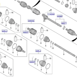 Półoś lewa KIA Sorento (2023-) - wyprzedaż Zamów dziś