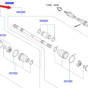 Wyjątkowa oferta Półoś prawa juke 20102019 NISSAN - wyprzedaż