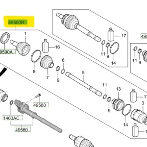 Ostatnie sztuki Półoś prawa przód Hyundai I30 (2020) OE - wyprzedaż