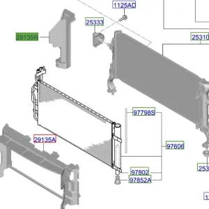 Prawa kierownica powietrza Kia ProCeed 20-25 Promocja