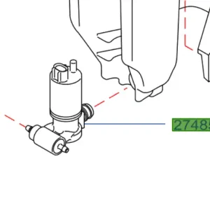 Pompka spryskiwacza nissan juke - wyprzedaż Rabat