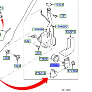 Pompka spryskiwaczy szyby transit 0614 FORD - wyprzedaż Wyjątkowa oferta