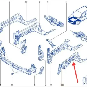 Najlepsza cena Poszycie / fartuch podłużnicy lewej RENAULT MEGANE IV ESPACE V SCENIC IV