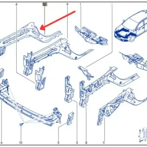 Poszycie / fartuch podłużnicy prawej RENAULT MEGANE IV ESPACE V SCENIC IV Bezpieczna płatność