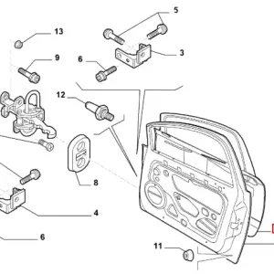 Poszycie drzwi przednich strona prawa Fiat - wyprzedaż Tylko dziś