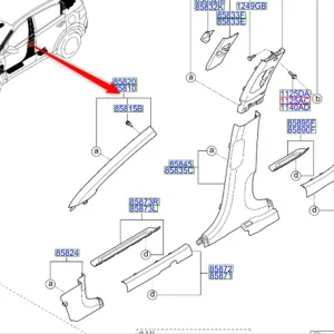 Szybka dostawa Poszycie słupka a prawego 2018 2022