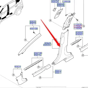 Poszycie słupka b lewego 2018 2022 Bestseller
