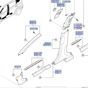 Poszycie słupka c prawego 2018 2022 Promocja