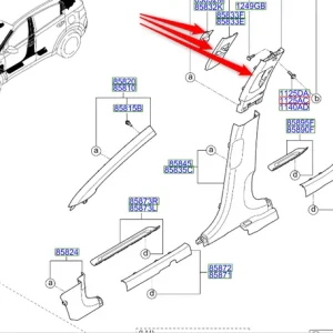 Poszycie słupka środkowego lewego 2018 2022 Obniżka ceny