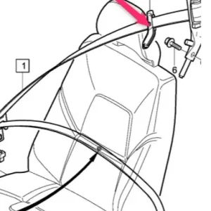 Szybka wysyłka Przelotka pasa bezpieczeństwa lewy przód Volvo