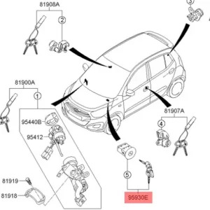 Cena promocyjna Przełącznik elektryczny poduszki pasażera I10