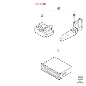 Łatwy zwrot Przełącznik kierunkowskazów cougar ... FORD - wyprzedaż