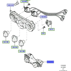 Kup teraz Przełącznik klimatyzacji transit connect 2002 2013 FORD - wyprzedaż