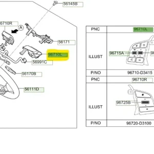 Przełącznik sterowania radiem Hyundai Tucson - wyprzedaż Nie przegap