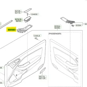 Tani Przełącznik szyb Hyundai I20 (2018) OE - wyprzedaż