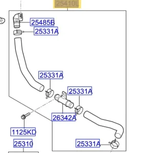 Przewód chłodnicy dolny KIA Sportage (2015-2022) - wyprzedaż Wyjątkowa oferta