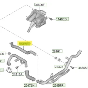 Obniżka ceny Przewód chłodnicy Hyundai Tucson - wyprzedaż