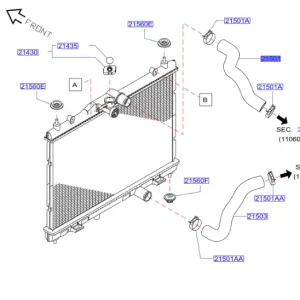Przewód chłodnicy nissan - wyprzedaż Darmowy zwrot
