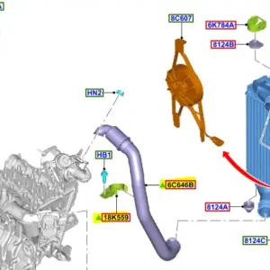 Niska cena Przewód chłodnicy powietrza ecosport 20172023 FORD