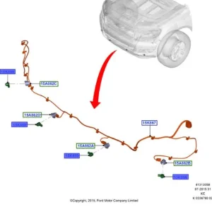 Obniżka ceny Przedni czujnik parkowania Ford Ranger TKE 2011 - wyprzedaż