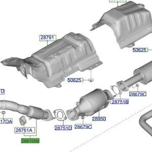 Przedni tłumik Kia ProCeed 20-25 Bezpieczna płatność