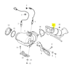 Przednia rura wydechowa XC90 S90 V90 V90CC XC60 Darmowy zwrot