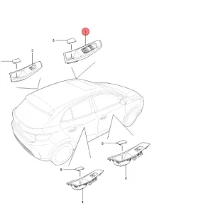 Kup online Przełącznik szyb lewy przód MG3 2024