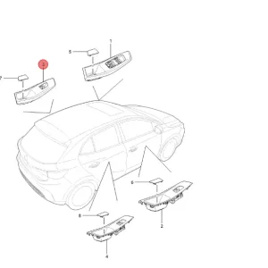 Przełącznik szyb lewy tył MG3 2024 Oferta