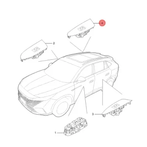 Przełącznik szyb prawy tył mg hs 2024 Zamów dziś