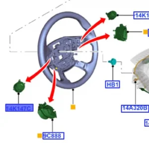 Cena promocyjna Przełączniki Sterowanie w kierownicy Ford Focus MK3 - wyprzedaż