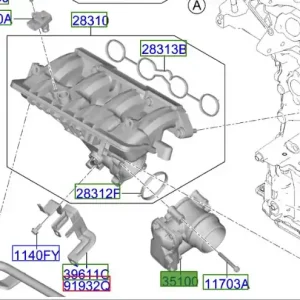 Przepustnica powietrza Kia ProCeed 20-25 Hit sprzedaży