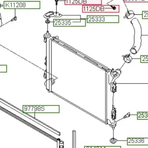 Przewod górny chłodnicy Hyundai I30 - wyprzedaż Nowość