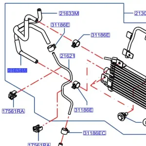Darmowy zwrot Przewód chłodniczy navara NP300 20152021 NISSAN - wyprzedaż