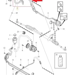 Kup online Przewód ciśnieniowy wspomagania Volvo