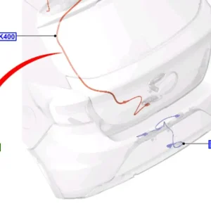 Przewód czujnika parkowania tylnego Ford Focus MK3 - wyprzedaż Wyprzedaż