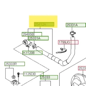 Przewód dolny chłodnicy Hyundai I20 Nie przegap