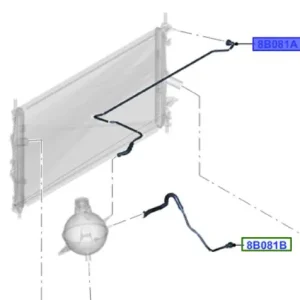 Wyjątkowa oferta Przewód elastyczny chłodnicy transit 20122.2d FORD - wyprzedaż