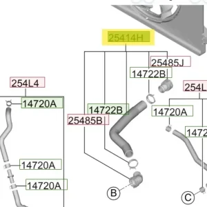 Przewód górny chłodnicy Hyundai Tucson Niska cena