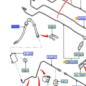 Przewód hamulcowy przedni FOrd Focus Cmax - wyprzedaż Darmowa dostawa