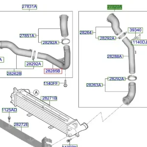 Premium Przewód Intercoolera Ford Transit 2000 2006