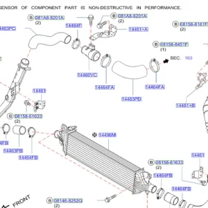 Przewód intercoolera q70/m 20102019 Infiniti - wyprzedaż Ekspresowa dostawa