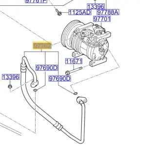 Łatwy zwrot Przewód klimatyzacji KIA Picanto (2011-2015) - wyprzedaż
