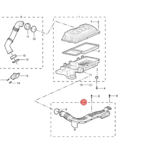 Tani Przewód powietrza rura dolot mg zs I clasic