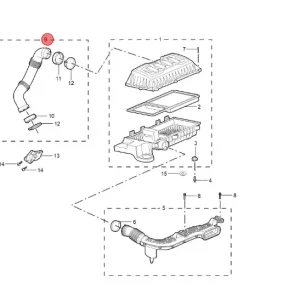 Przewód powietrza rura dolotu mg zs I clasic Do wyczerpania zapasów