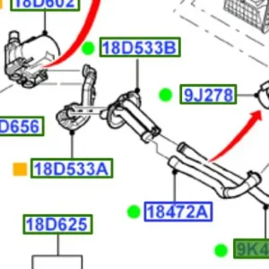 Darmowa dostawa Przewód rura wąż wodny nagrzewnicy Ford Mondeo MK4 Smax Galaxy - wyprzedaż