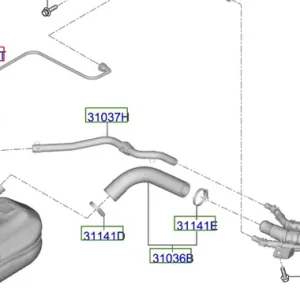 Szybka dostawa Przewód rura wlewu paliwa Kia ProCeed 20-25